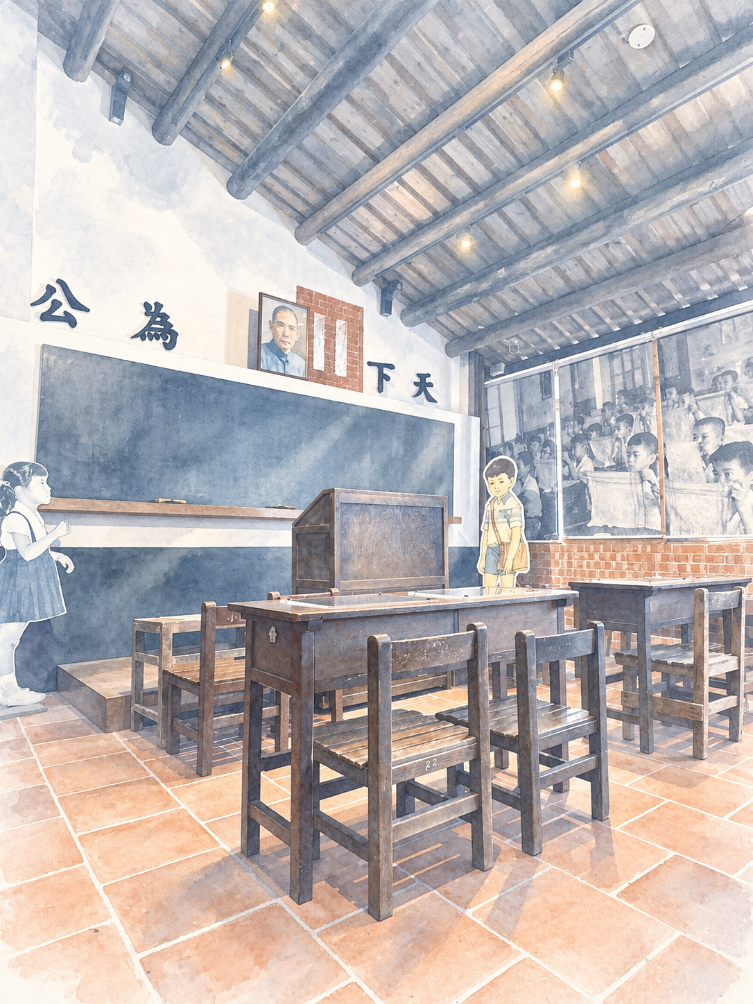 An old classroom in Taiwan